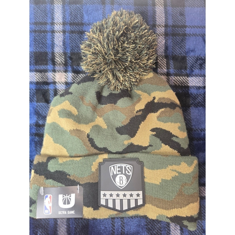Brooklyn Nets NBA Ultra Game Camo Beanie